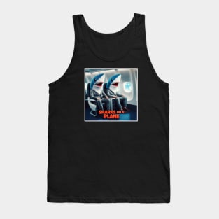 Sharks on a Plane Tank Top